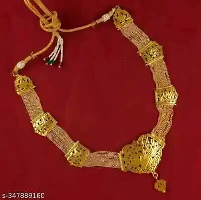 Indian Gold Plated Bollywood Wedding Ethnic Bridal Necklace Fashion Jewelry Set • $21