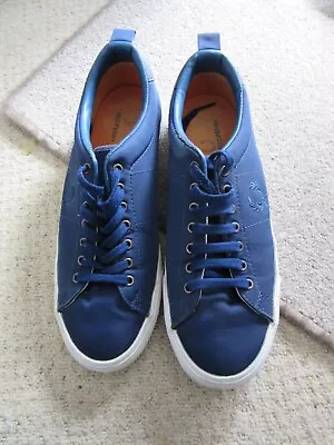 Fred Perry Men`s Blue Trainers/shoes UK Size 8 • £29.99