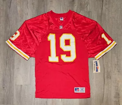 Vintage Russell Athletic Kansas City Chiefs #19 Joe Montana Pro Line Jersey 44 • $49.97