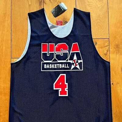 £60 • Buy Christian LAETTNER, USA 92 Dream Team, Mitchell & Ness Reversible Jersey, Large