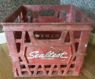 Sealtest Plastic Milk Crate Red 1981 Vintage VTG • $34.95