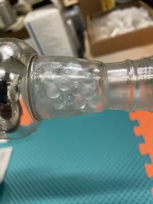 $250 • Buy Distilling Column Glass Silvered Vacuum Jacketed  24/40 With Glass Beads