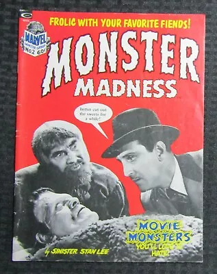 1973 MONSTER MADNESS Magazine #2 VG 4.0 Frankenstein / Fisherman Collection • $15.25