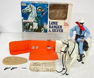 The Lone Ranger & Silver Action Figure In Box Gabriel 1977 • $189.99