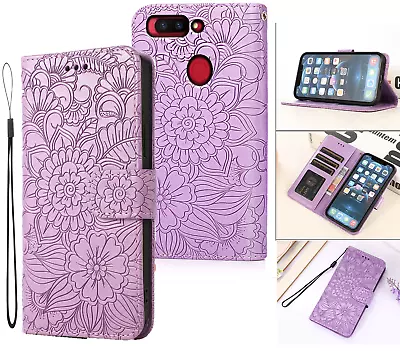 Oppo R11s Embossed Pu Leather Wallet Case Floral • $7.50