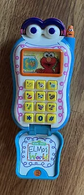 Vintage 2002 Sesame Street Elmo's World Animated Talking Flip Cell Phone Mattel • $12.99