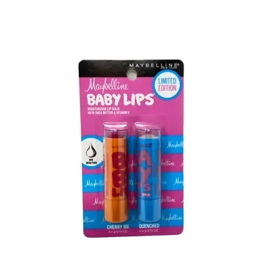 Maybelline Baby Lips Limited Edition Cherry Me + Quenched 2 Pack • $6