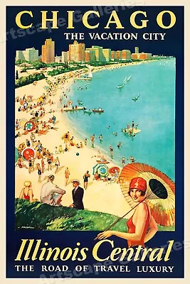 $24.95 • Buy 1929 Chicago The Vacation City Vintage Style Travel Poster - 24x36