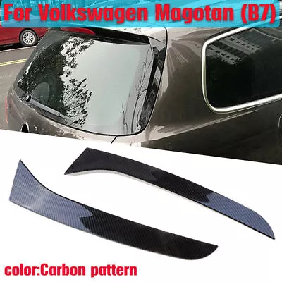 For 11-15 VW Passat B7 Variant Wagon Carbon Fiber Rear Window Spoiler Side Wing • $21.99