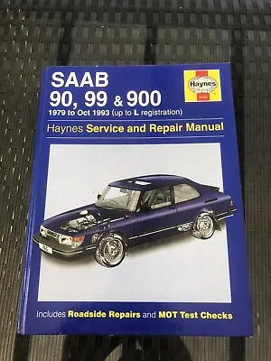 Saab 90 99 900 Incl Turbo & Cabriolet (1979-93) Owners Repair Manual *hardback* • $23.99