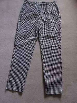 M & S Collection Size 12 Good Quality Checked Smart Trousers • £5