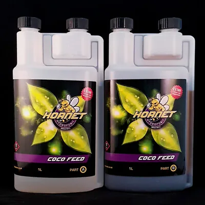 Hornet Coco Plant Feed Food Nutrient Hydroponic A+B Fertiliser 1L 5L 10L Canna  • £16.99