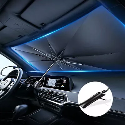 Car Windscreen Umbrella Sun Shade UV Heat Reflective Visor Front Cover XL • £5.95