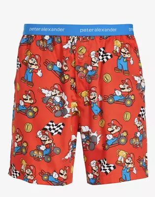 New Peter Alexander Mens Super Mario Mariokart Mid Shorts M L Xxl Rrp$59.95 • $40