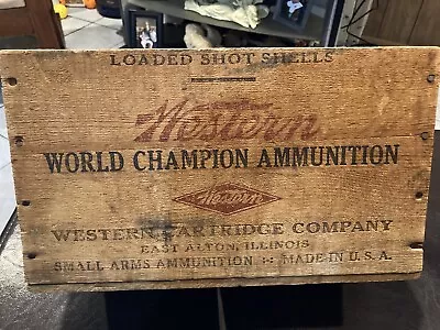 Vtg*rare* Western Super X World Champion 16 Ga Shot Shell Wooden Ammo Box. Nice! • $75