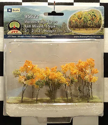 Jtt Scenery 95622 Woods Edge Trees - Fall Mixed  2  - 2 1/2   N-scale  15/pk • $8.75