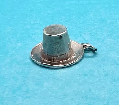 Vintage Sterling Silver English Welsh Hat Het Gymreig Bracelet Charm 3.3g • $18