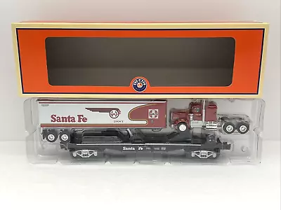 Lionel 6-52523 LOTS 2008 Santa Fe Warbonnet Trailer W  Flatcar New O Club #2808 • $139.99