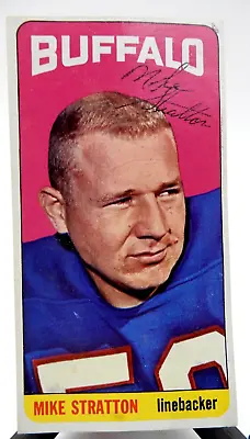 Vintage Auto Signed Mike Stratton Autographed Buffalo Bills Topps Football Card • $18.95