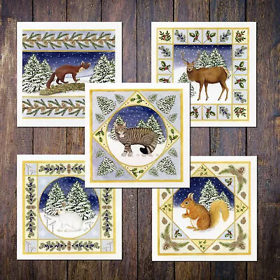 Winter Scottish Animals Christmas Card Pack Pagan Yuletide Solstice Wildlife • £12
