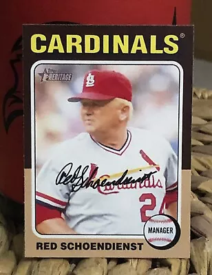 2024 Topps Heritage 149 Red Schoendienst Cardinals Error Pic Whitey Herzog • $0.99