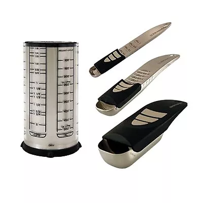 KitchenArt Baker’s Adjust-A-Measure Set 4-Piece Satin • $46.92