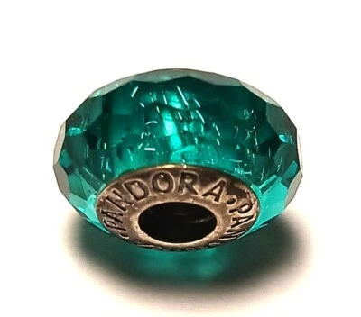 $14.99 • Buy Pandora Retired Teal 925 Faceted Bead