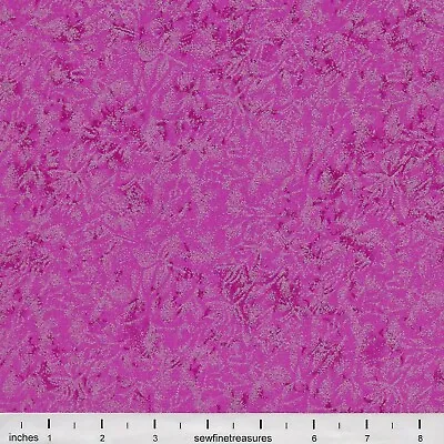 Fairy Frost PEONY Medium Pink Michael Miller OOP Fabric By The FQ - 1/4 YD • $3.75