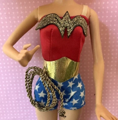 $18.99 • Buy Vintage Barbie WONDER WOMAN OUTFIT W/ Lasso By DC Warner Bros.