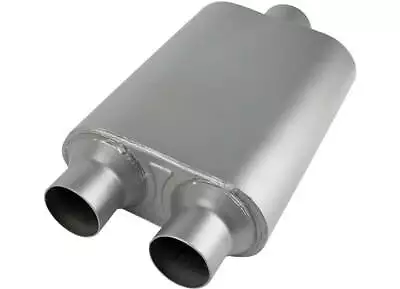 MagnaFlow RUMBLE Performance EXHAUST Aluminized Muffler 3  Center Dual 2.5  Out • $69.95