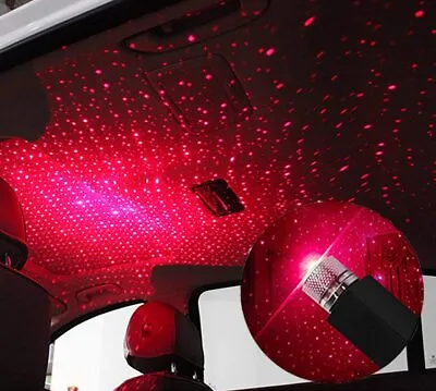 $6.98 • Buy Car Interior Roof LED Star Light USB Atmosphere Starry Sky Night Projector Lamp