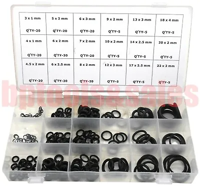 Universal Rubber O-Ring (Metric) Assortment Set Gasket Seal MM Kit • $9.99
