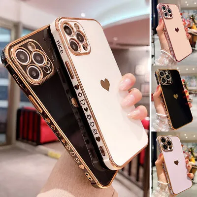 Shockproof Cute Heart TPU Case Cover For IPhone 15 14 13 12 11 Pro Max X XS XR 8 • $14.21