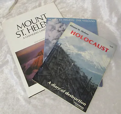 Mt St Helens (volcano) Books 1 HC/DJ Coffee Table Book 2 Paperback Many Photos • $18