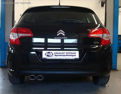 Sports Exhaust Citroen C4 B7 Type N From 2010 2x106x71mm Oval Angled • $501.95