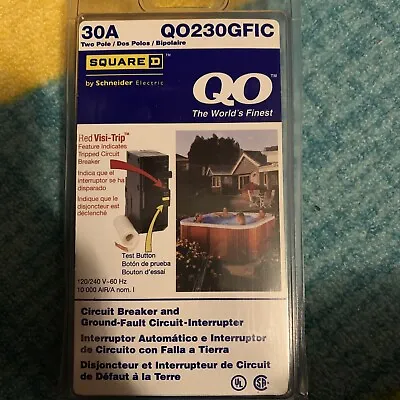 $109.99 • Buy Square D QO 30 Amp 2-Pole GFCI Breaker