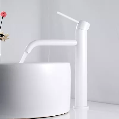 £30.49 • Buy Stainless Steel Bathroom Basin Mixer Taps Tall Counter Top Cloakroom Faucets E