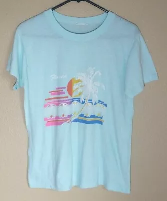 Vintage Paper Thin 70s 80s Florida Souvenir T Shirt • $25