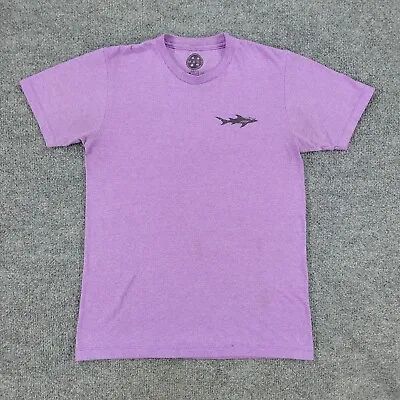 Maui And Sons Shirt Men's Small Purple Spell Out Graphic Tee Short Sleeve Adult • $6.99