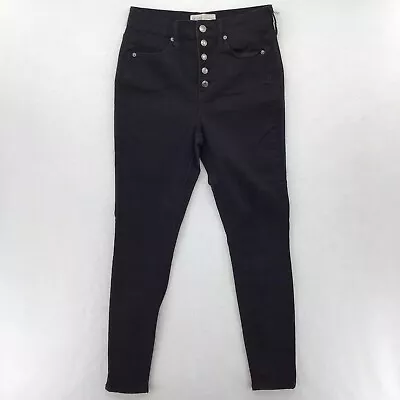 Mudd Jeans Jeggings Women's Size 9 Black Stretch Denim Skinny Fit • $17.99