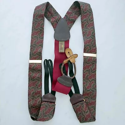 Trafalgar Silk Print Men's Suspenders - Braces • $9.95