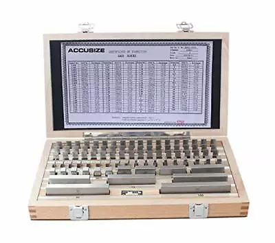 87 Pc Metric Gage Block Set Grade 2 Din861 German Standard With Mfg's Certificat • $397.05