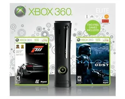 Xbox 360 Elite 120GB With Forza 3 And Halo 3 ODST Very Good 2Z • $141.16