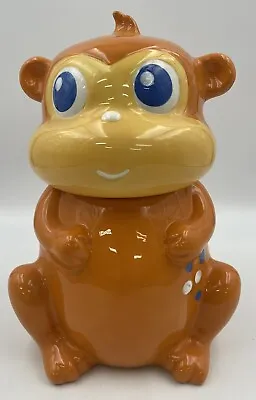 Target Home Whimsical Orange Monkey Ceramic Cookie Jar/Cannister Approx 13  Tall • $39.99