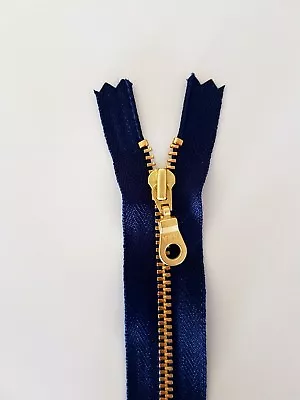 YKK Metal Navy Zip NO # 4.5 Closed End 9 Inch Donut Pull • $5.46