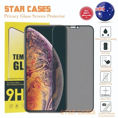 $9.99 • Buy IPhone14Plus 13 12Mini 11Pro XSMax XR 78 Privacy Tempered Glass Screen Protector