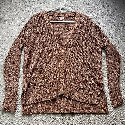 Mossimo Multicolor Knit Cardigan Sweater Womens Size Large Long Sleeve • $13.95