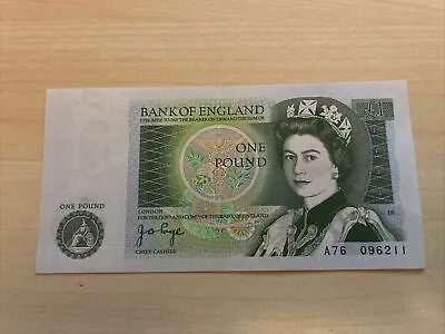 £5.99 • Buy J. B. Page 1970's One Pound Note Uncirculated (myref7425-7431)