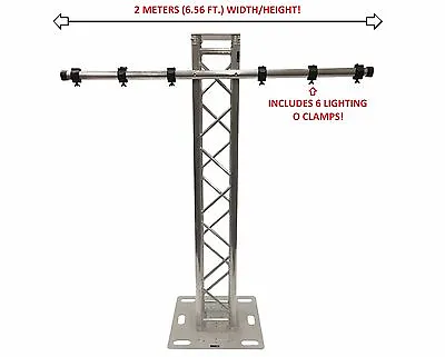 $799.99 • Buy 6.56FT 2 Meter Aluminum Plasma TV Mount Stand Stage/Club DJ Lighting Truss Tower