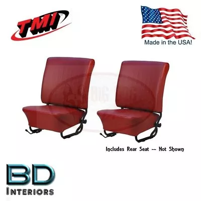 $315.74 • Buy 1958 - 1964 VW Volkswagen Bug Beetle Front & Rear Seat Upholstery,Red #07 